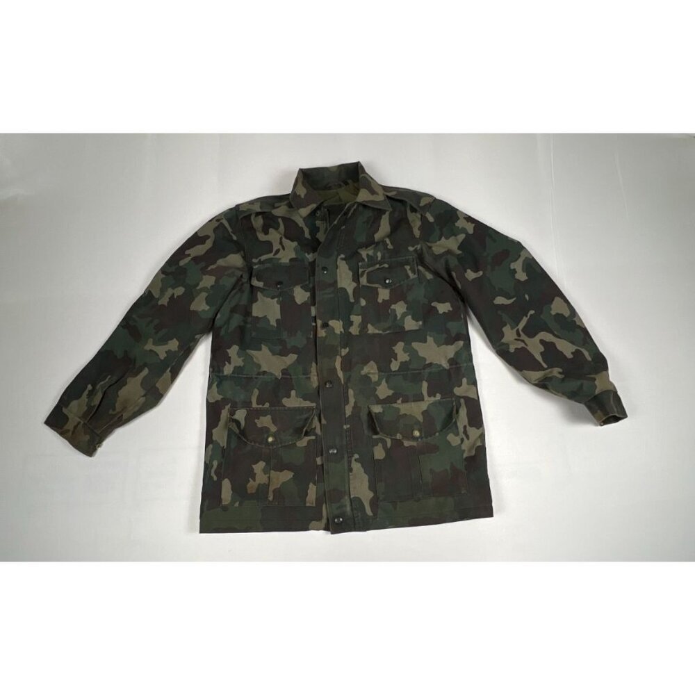 Vtg Canadian Military Garrison Dress Jacket Camo Army Vêtements Burtmar 38 90's